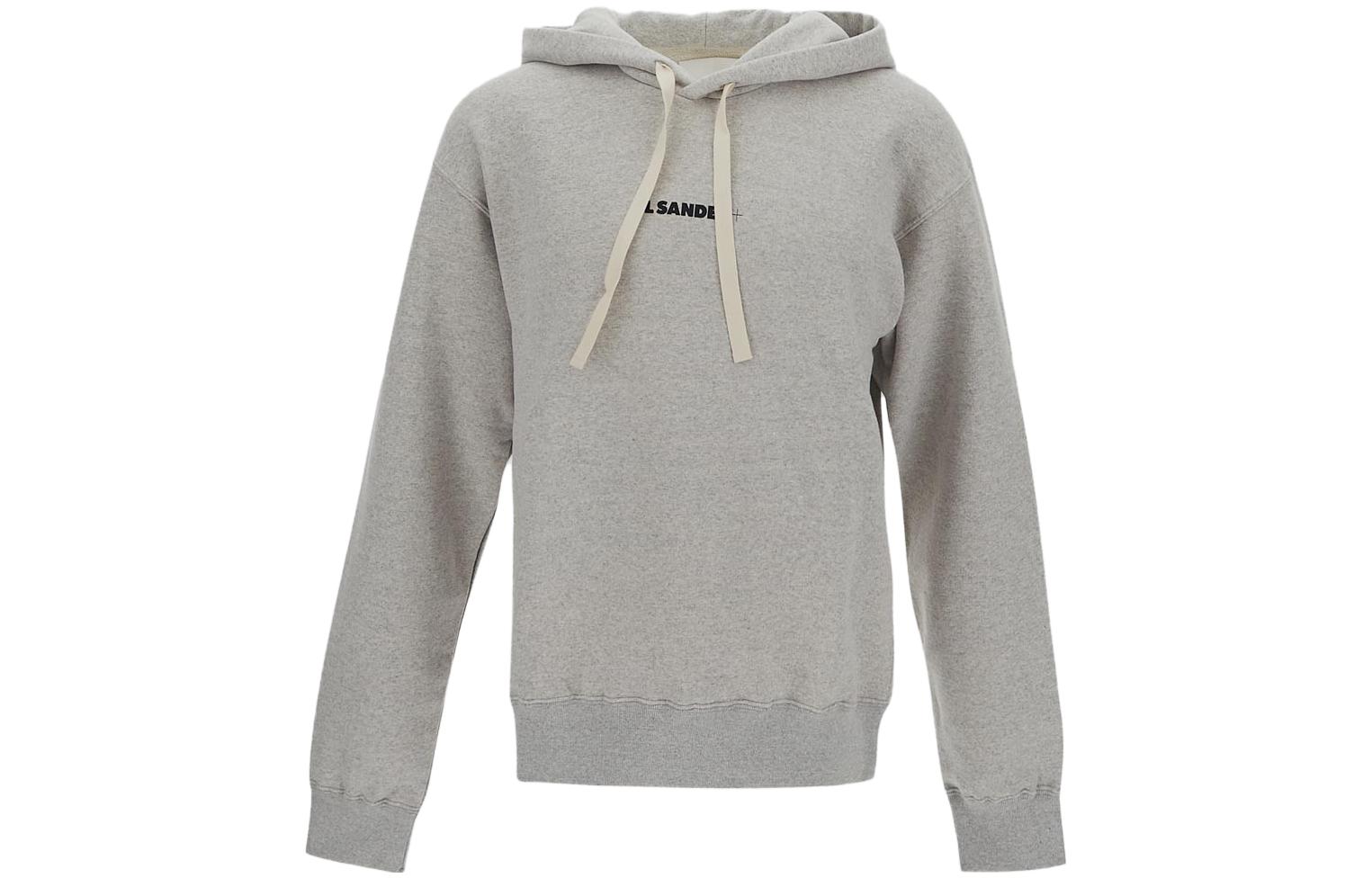 Jil Sander SS23  Gray Logo Print Hoodie J47GU0002-J20010-052