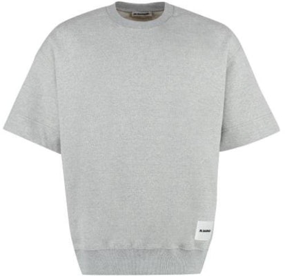 吉尔桑达 SS23 灰色宽松纯色圆领短袖T恤 J47GC011-0J20010-052 Buy 吉尔桑达 SS23 灰色宽松纯色圆领短袖T恤 J47GC011-0J20010-052