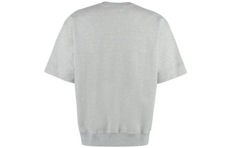 Lookbook 吉尔桑达 SS23 灰色宽松纯色圆领短袖T恤 J47GC011-0J20010-052