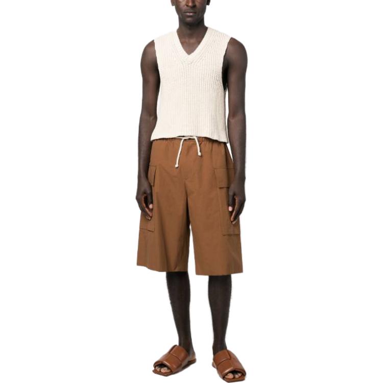 Lookbook Jil Sander SS23  High-Waisted Straight-Leg Shorts Beige Brown J47KA0118J45127-224