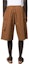 Shop Jil Sander SS23 High-Waisted Straight-Leg Shorts Beige Brown J47KA0118J45127-224