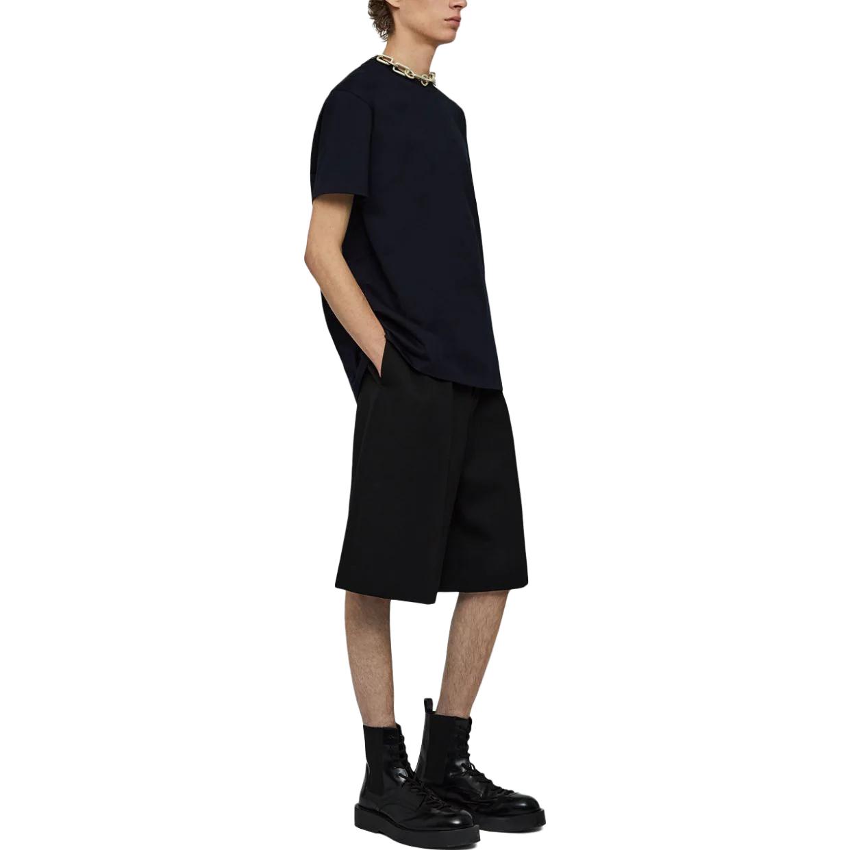 Purchase 吉尔·桑德 SS23 纯色黑色短袖圆领T恤 J22GC0128J20073-001