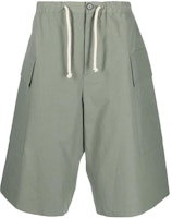 Jil Sander SS23 Solid Drawstring Utility Shorts Green. J47KA0118-J45127-319 Jil Sander SS23 Solid Drawstring Utility Shorts Green. J47KA0118-J45127-319