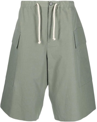 Jil Sander SS23 Solid Drawstring Utility Shorts Green. J47KA0118-J45127-319 Order Jil Sander SS23 Solid Drawstring Utility Shorts Green. J47KA0118-J45127-319