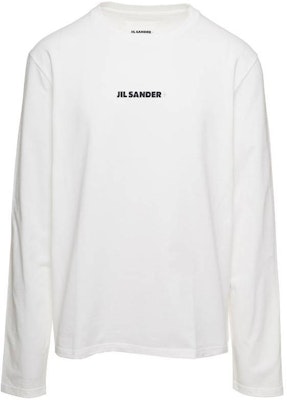JIL SANDER SS23 White Letter Print Crewneck Long Sleeve T-Shirt J47GC0116J20103102 Order JIL SANDER SS23 White Letter Print Crewneck Long Sleeve T-Shirt J47GC0116J20103102
