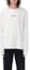 Shop 질 샌더 SS23 화이트 레터 프린트 크루넥 긴팔 티셔츠 J47GC0116J20103102