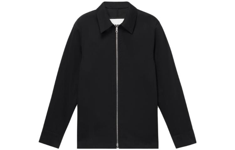Jil Sander SS23 Black Relaxed Fit Zip-Up Jacket J22BN0118J46307-BLACK