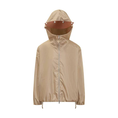Jil Sander SS23 Brown Solid Color Hooded Jacket J22BN011-9J70094-262