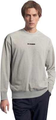 JIL SANDER SS23 Grey Crewneck Sweatshirt with Logo Print for Men. J47GU0001J20010052 Shop JIL SANDER SS23 Grey Crewneck Sweatshirt with Logo Print for Men. J47GU0001J20010052