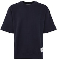 Jil Sander SS23 Navy Blue Logo Crewneck T-Shirt J47GC0110-J20039-402 Jil Sander SS23 Navy Blue Logo Crewneck T-Shirt J47GC0110-J20039-402