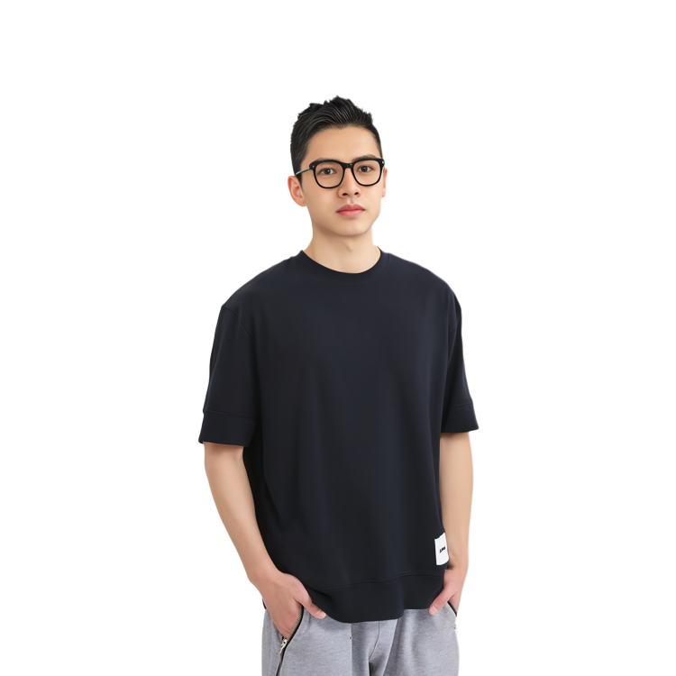 Shop 吉尔·桑德 SS23 海军蓝标志圆领T恤 J47GC0110-J20039-402