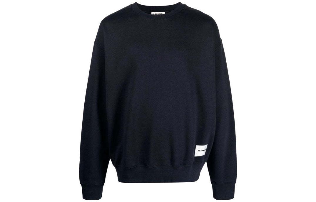 Jil Sander SS23 Navy Blue Pullover Crewneck Sweatshirt J47GU0104-J20039-001