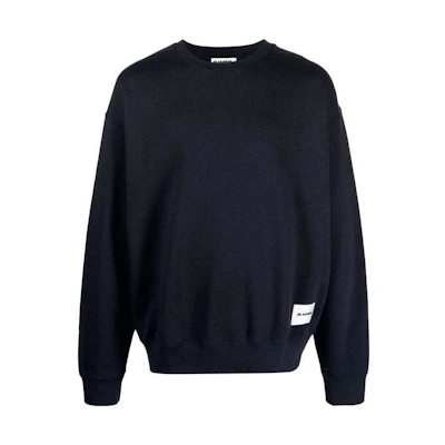 Jil Sander SS23 Navy Blue Pullover Crewneck Sweatshirt J47GU0104-J20039-001