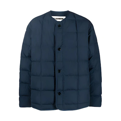 JIL SANDER SS23 Navy Blue Single-Breasted Casual Jacket for Men J47AF0012-J70004-410
