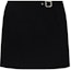 Buy Jil Sander SS23 Solid Color Casual Mini Skirt Black. J02MA0147-J41389-001