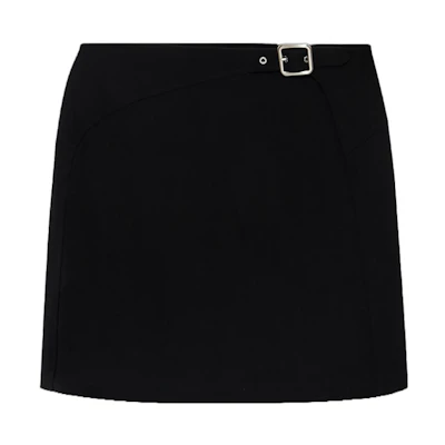 Jil Sander SS23 Solid Color Casual Mini Skirt Black. J02MA0147-J41389-001