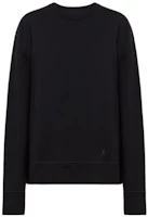 JIL SANDER SS23 Unisex Solid Black Crewneck Pullover Sweatshirt Long Sleeve J40GU0003-J45050-001 JIL SANDER SS23 Unisex Solid Black Crewneck Pullover Sweatshirt Long Sleeve J40GU0003-J45050-001
