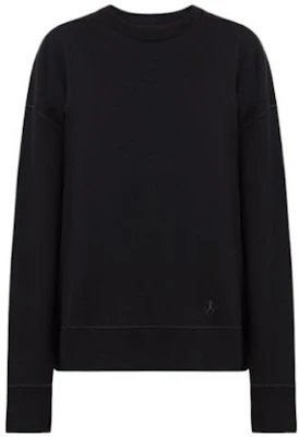 JIL SANDER SS23 Unisex Solid Black Crewneck Pullover Sweatshirt Long Sleeve J40GU0003-J45050-001 Buy JIL SANDER SS23 Unisex Solid Black Crewneck Pullover Sweatshirt Long Sleeve J40GU0003-J45050-001