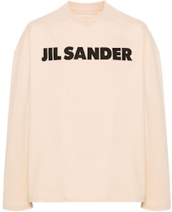 ジルサンダー SS24 ベージュ ロゴプリント ロングスリーブ プルオーバー Tシャツ J22GC0136J20215-BEIGE Buy ジルサンダー SS24 ベージュ ロゴプリント ロングスリーブ プルオーバー Tシャツ J22GC0136J20215-BEIGE