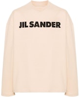 JIL SANDER SS24 米色字母印花長袖套頭T恤。 J22GC0136J20215-BEIGE Order JIL SANDER SS24 米色字母印花長袖套頭T恤。 J22GC0136J20215-BEIGE