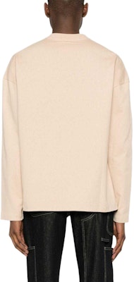 JIL SANDER SS24 Beige Letter-Print Long-Sleeve Pullover T-Shirt. J22GC0136J20215-BEIGE Shop JIL SANDER SS24 Beige Letter-Print Long-Sleeve Pullover T-Shirt. J22GC0136J20215-BEIGE