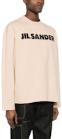 JIL SANDER SS24 米色字母印花長袖套頭T恤。 J22GC0136J20215-BEIGE Purchase JIL SANDER SS24 米色字母印花長袖套頭T恤。 J22GC0136J20215-BEIGE