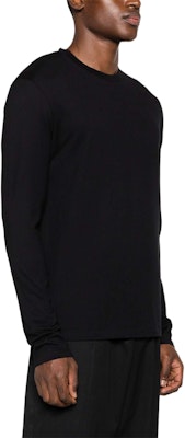 JIL SANDER SS24 Black Cotton Crewneck Long Sleeve Logo T-Shirt J22GC0188J46219-BLACK Shop JIL SANDER SS24 Black Cotton Crewneck Long Sleeve Logo T-Shirt J22GC0188J46219-BLACK