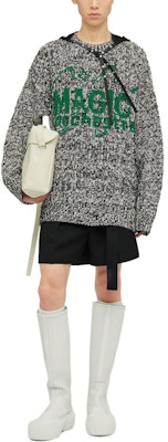 Jil Sander SS24 黑色提花圖案針織圓領毛衣 J22GP0193J15388-BLACK Lookbook Jil Sander SS24 黑色提花圖案針織圓領毛衣 J22GP0193J15388-BLACK