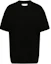 Order Jil Sander SS24 Kaos Hitam Longgar Cetak Huruf Leher O. J61GC0002J20086-BLACK