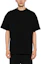 Shop Jil Sander SS24 Kaos Hitam Longgar Cetak Huruf Leher O. J61GC0002J20086-BLACK