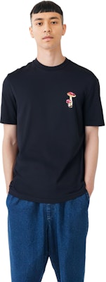 ジルサンダー SS24 ブラック マッシュルームプリント リラックス Tシャツ J47GC0142-J20150-BLACK Sizing ジルサンダー SS24 ブラック マッシュルームプリント リラックス Tシャツ J47GC0142-J20150-BLACK