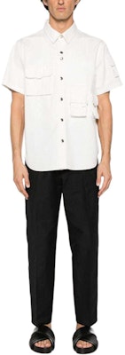 JIL SANDER SS24 Black Solid Relaxed Fit Pleated Elastic Casual Pants J23KA0005J45225-BLACK Lookbook JIL SANDER SS24 Black Solid Relaxed Fit Pleated Elastic Casual Pants J23KA0005J45225-BLACK