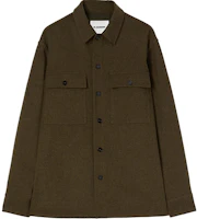 Order Jil Sander SS24 棕色寬鬆長袖衫附胸袋。 J47DL0131J40182-BROWN