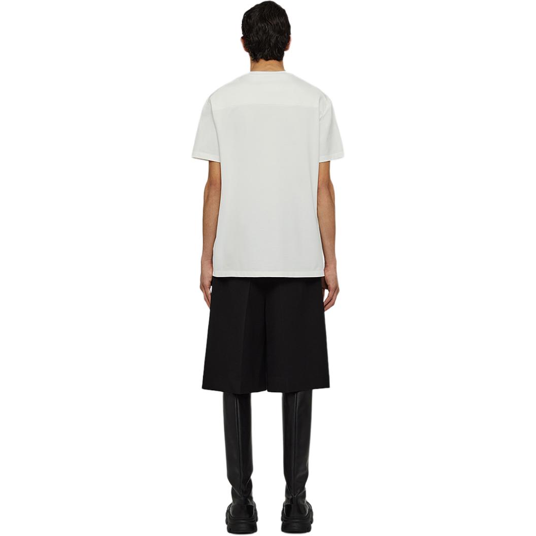 Shop 吉尔·桑德SS24白色短袖logo圆领棉质T恤 J22GC0128-J20073-WHITE