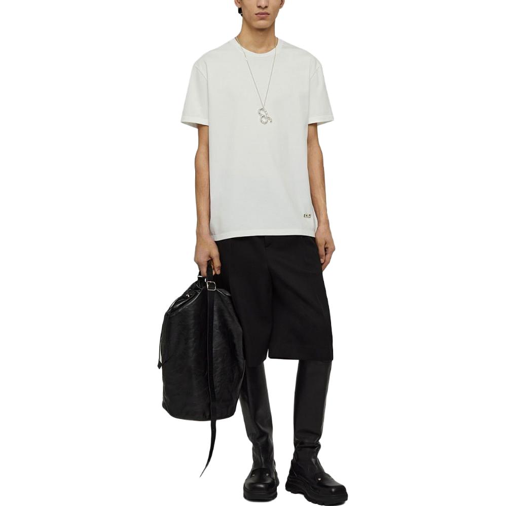 Lookbook 吉尔·桑德 SS24 白色圆领棉质短袖休闲T恤 J22GC0128J20073