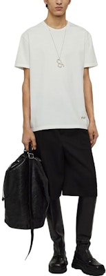 질샌더 SS24 화이트 크루넥 코튼 반팔 캐주얼 티셔츠. J22GC0128J20073 Lookbook 질샌더 SS24 화이트 크루넥 코튼 반팔 캐주얼 티셔츠. J22GC0128J20073