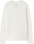 Buy JIL SANDER SS24 白色長袖圓領字母設計T恤 J21GC0160J46219-WHITE