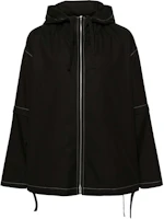 Jil Sander SS24 Black Hooded Relaxed Fit Zip-Up Jacket J61BN0018J46192-BLACK Jil Sander SS24 Black Hooded Relaxed Fit Zip-Up Jacket J61BN0018J46192-BLACK
