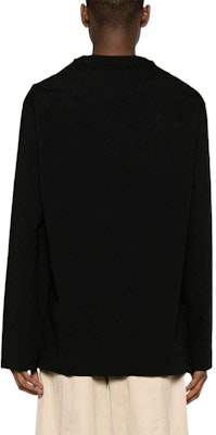 JIL SANDER SS24 Black Stretch Knit Pullover Crewneck Long Sleeve Tee Mens. J22GC0167J20017-BLACK Purchase JIL SANDER SS24 Black Stretch Knit Pullover Crewneck Long Sleeve Tee Mens. J22GC0167J20017-BLACK