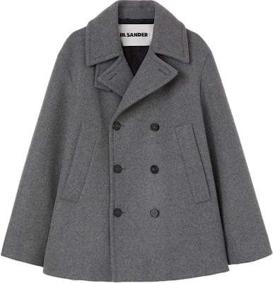 JIL SANDER SS24 Double-Breasted Felt-Effect Jacket in Grey J47AM0105J40004-GREY Buy JIL SANDER SS24 Double-Breasted Felt-Effect Jacket in Grey J47AM0105J40004-GREY
