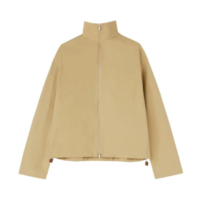 JIL SANDER SS24 Minimalist Comfort Zip-Up Jacket Beige - J47BN0160J45136-GREY