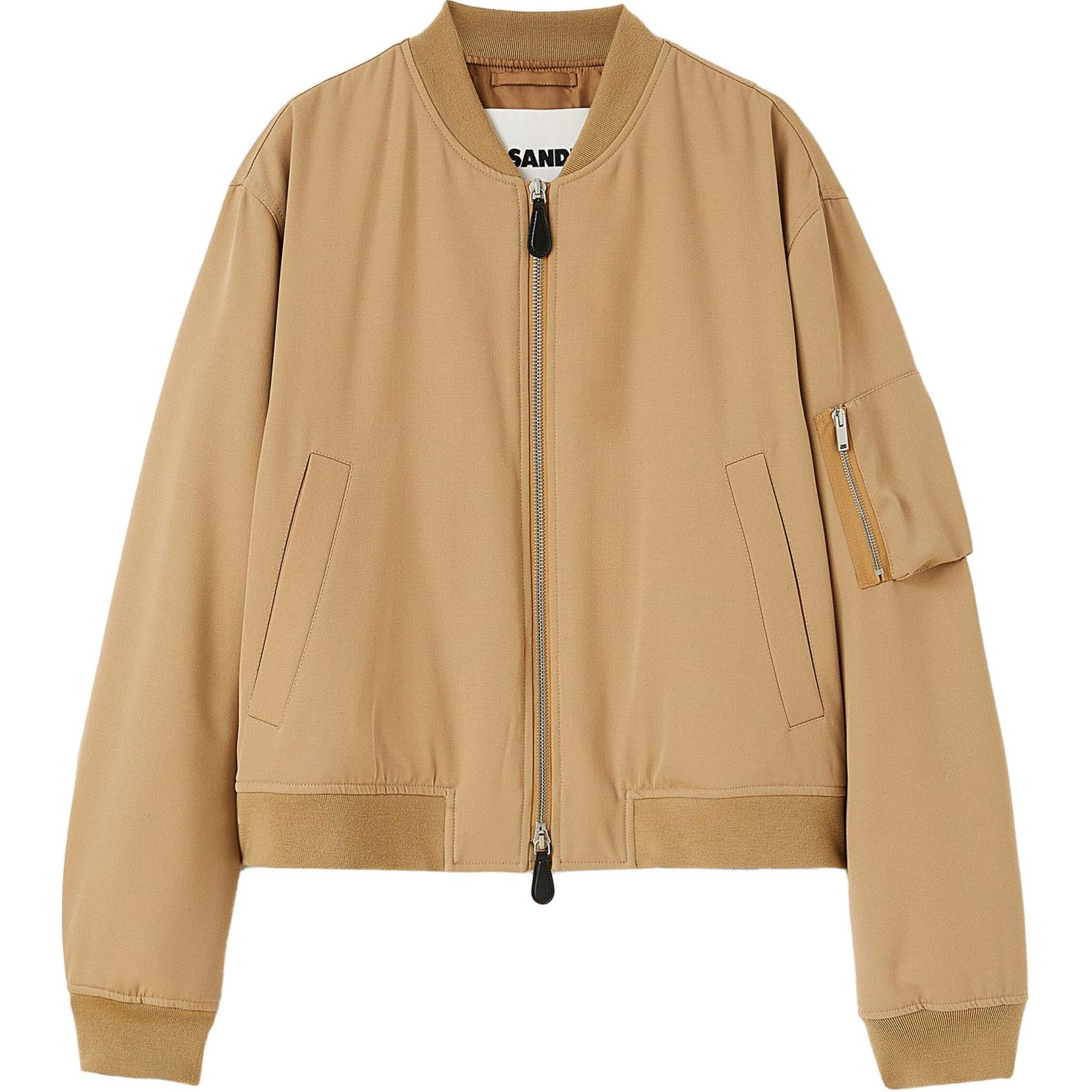 Order Jil Sander SS24宽松版型长袖拉链夹克 - 驼棕色 J22BN0241J40002-BROWN