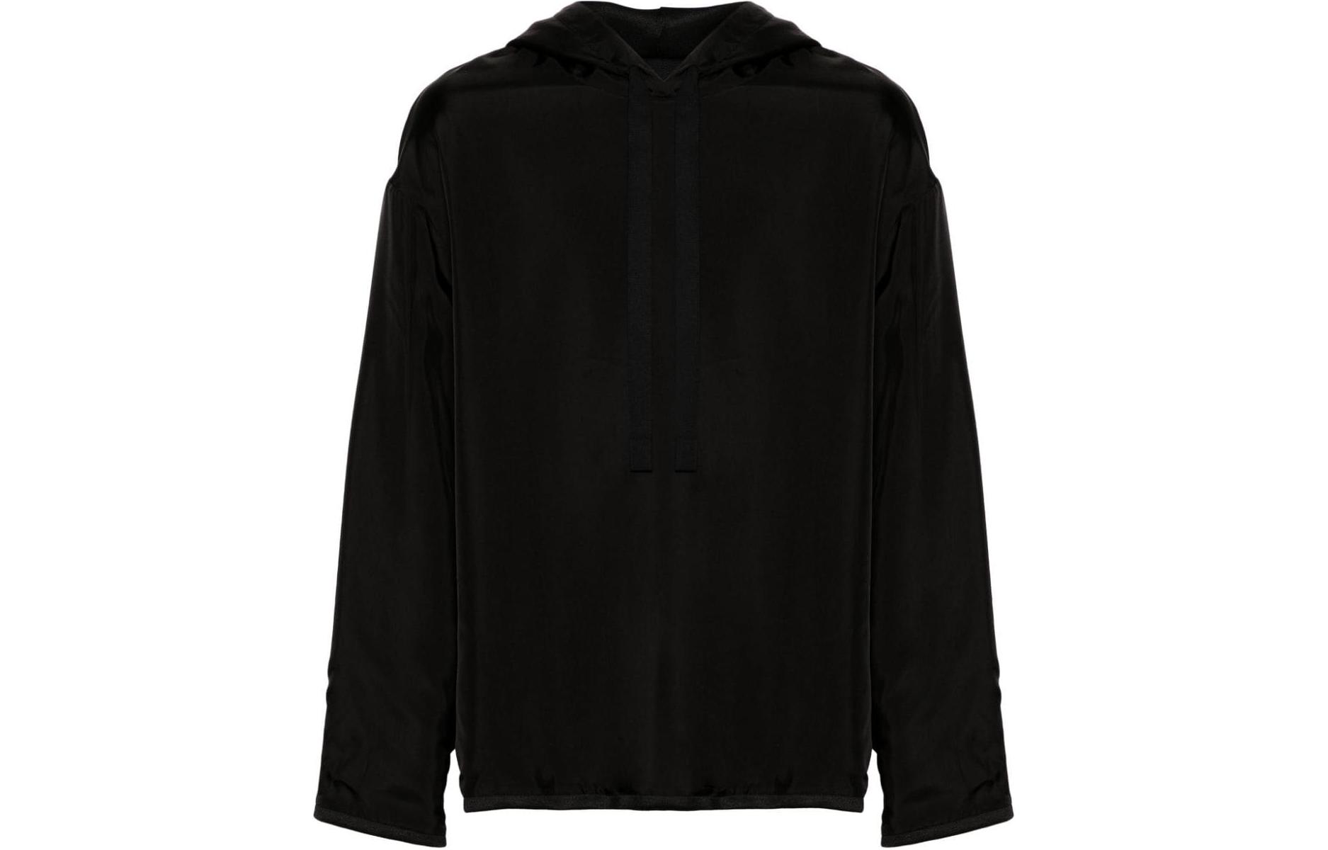 Jil Sander SS24 Satin Sweatshirt Black – Minimalist & Comfortable J22GU0119JTN323-BLACK