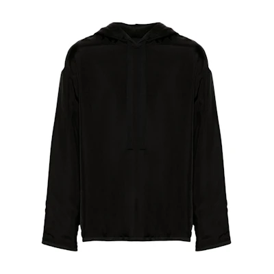 Jil Sander SS24 Satin Sweatshirt Black – Minimalist & Comfortable J22GU0119JTN323-BLACK