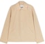 Buy Jil Sander SS25 Jaket Kolar Polo Logo Belakang Minimalis Beige J23BN0003J45026-236