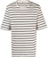 Order ジルサンダー ストライプ クルーネック 半袖 Tシャツ メンズ ブラック ホワイト J47GC0109J46497-124