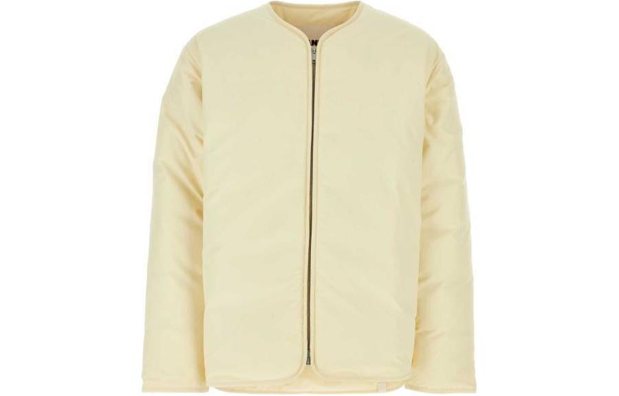 JIL SANDER Warm Yellow Zip-Up Slim Fit Casual Long Sleeve Jacket J47AF0126J74276279