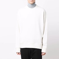 Jil Sander 白色背面印花流蘇圓領衛衣 JSMT707057MT248608 Lookbook Jil Sander 白色背面印花流蘇圓領衛衣 JSMT707057MT248608