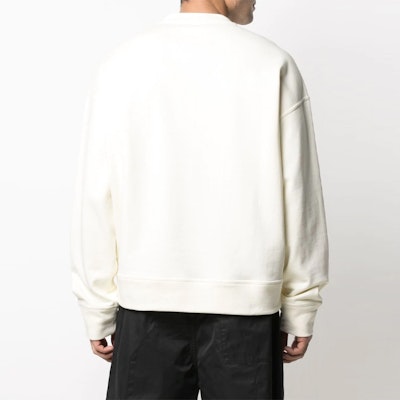 JIL SANDER White Crewneck Sweatshirt with Logo Embroidery. JPUS707532MS248608-102 Shop JIL SANDER White Crewneck Sweatshirt with Logo Embroidery. JPUS707532MS248608-102