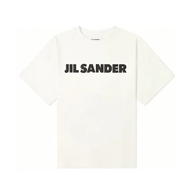 JIL SANDER White Logo Print Casual Short Sleeve T-Shirt. JSMS707045-MS248708-102